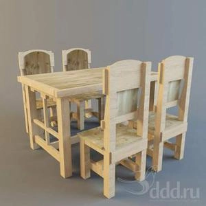 ابجکت میز صندلی مدرن نهارخوری