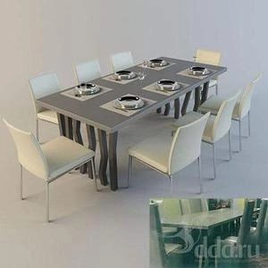 ابجکت میز صندلی مدرن نهارخوری