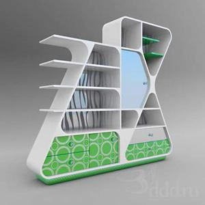 ابجکت 3d کمد دیواری اتاق کودک