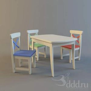 ابجکت میز صندلی مدرن نهارخوری بچه گانه برای مهد کودک