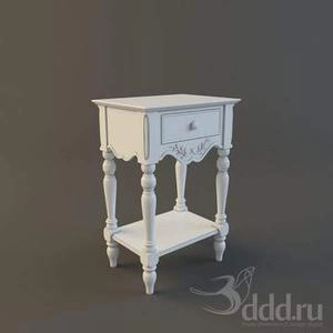 پا تختی کلاسیک سفید با تم لهستانی