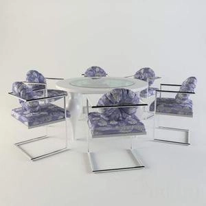 ابجکت میز صندلی مدرن نهارخوری