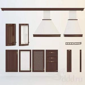 آبجکت درب  کابینت کلاسیک  باطرح ها ی مشبک/منحنی/صاف چوبی