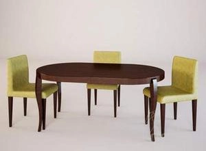 آبجکت میز صندلی نهارخوری چوبی 3نفره طرح