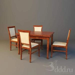 میزوصندلی چوبی ناهار خوری 4 نفره طرح  کلاسیک