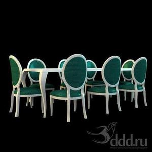 ابجکت میز صندلی مدرن نهارخوری