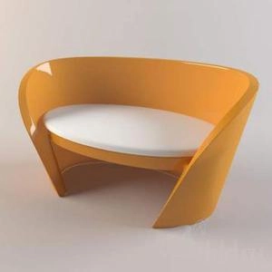 مبل پلاستیکی زرد 54