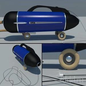 آبجکت 3d جارو برقی قدیمی