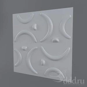 پنل پترن دیوار سه بعدی  طرحدار با رنگ سفید