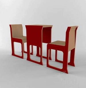ابجکت میز صندلی مدرن نهارخوری دونفره