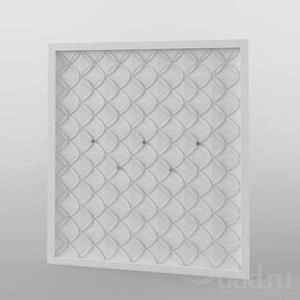 پترن پولکی دیوار سه بعدی باطرح مربع