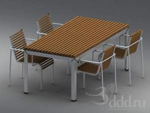 ابجکت میز صندلی مدرن نهارخوری