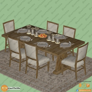 انواع میز و صندلی ناهارخوری برای اسکچاپ