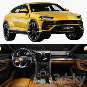 آبجکت ماشین  Lamborghini Urus شاسی بلند