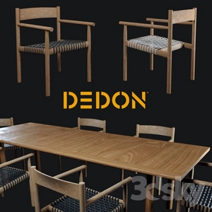 میز صندلی چوبی 44