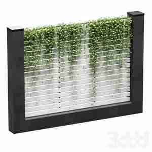 دیوار محوطه پوشیده شده با گیاه  v4 fence