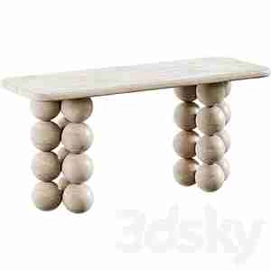 کنسول مینیمال با پایه گرد توپر