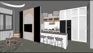 فضایی دلنشین و مدرن با ترکیب رنگ و نور برای اسکچاپ