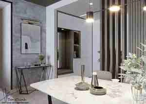 تلفیقی از مدرنیته و آرامش در فضای نشیمن برای اسکچاپ