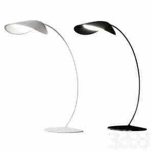 آباژور ایستاده رنگ مشکی وسفید De Padova Circle Floor Lamp