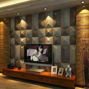 دیوار سه بعدی پشت تلویزیون