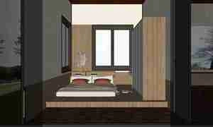 طراحی داخلی آشپزخانه و اتاق چایی خوری به سبک ژاپنی برای اسکچاپ