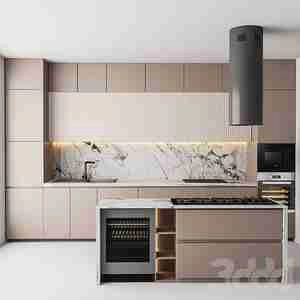 کابینت با رنگ نسکافه ای های گلاس KITCHEN 21