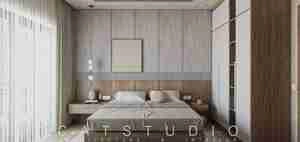 طراحی اتاق خواب مینیمال برای اسکچاپ