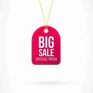 اتیکت با بند Big Sale Tag