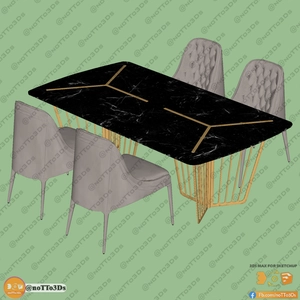 انواع میز و صندلی ناهارخوری برای اسکچاپ