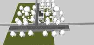 طراحی نما ویلای مسکونی مدرن برای اسکچاپ