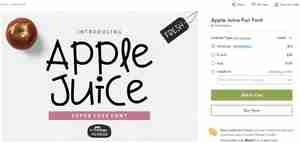 Apple Juice Fun Font فونت اینگلیسی