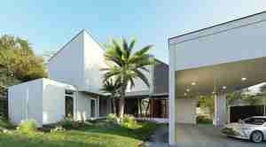 طراحی نمای خارجی ویلا برای اسکچاپ