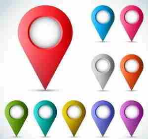 پین لوکیشن Location pins