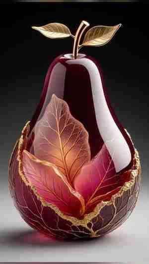 گلابی شرابی شیشه ای