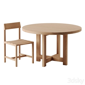 میز صندلی چوبی TABLE 02