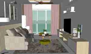 نشیمن مدرن و مینیمال با الهام از طبیعت برای اسکچاپ