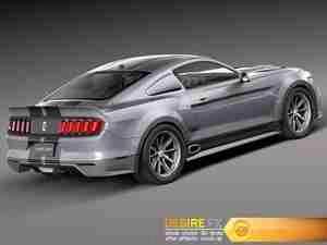 Ford Mustang GT500 Eleanor 2015 3D Model مدلینگ ماشین