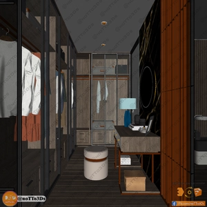 طراحی داخلی اتاق خواب لوکس و مدرن برای اسکچاپ