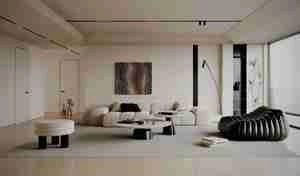 صحنه داخلی مدرن با ترکیب رنگی نود