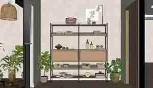 طراحی داخلی اتاق کار با تم سبز برای اسکچاپ