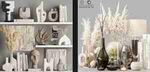 ست دکوری با ترکیب رنگی نود