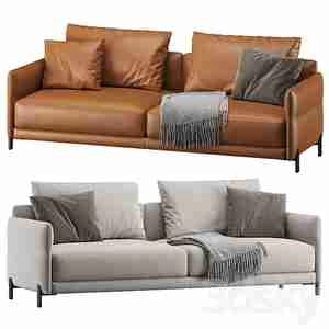 مبل مَتیو 3 نفره چرم