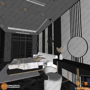 طراحی اتاق خواب با صندلی ماساژ مستر تایپ