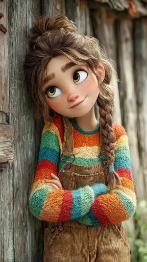دختر با مزه و کلبه چوبی