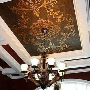 اجرای موتیف وورق طلا