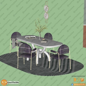 انواع میز و صندلی ناهارخوری برای اسکچاپ