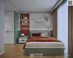 طراحی اتاق کودک با تم فیروزه ای و سفید