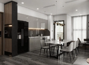 طراحی فضای داخلی آپارتمان مسکونی به سبک مدرن برای اسکچاپ