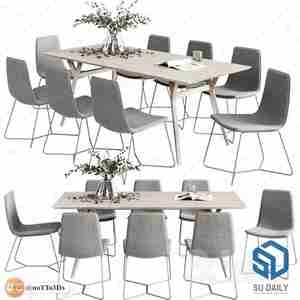 میز و صندلی ناهارخوری 23 برای اسکچاپ